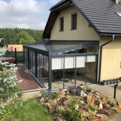 zimní zahrada antracit