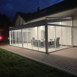 zimní zahrada s led osvětlením