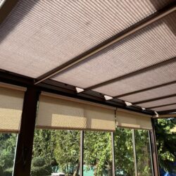 zimní zahrada se skrytým žlabem