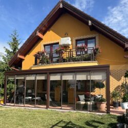 zimní zahrada se skrytým žlabem