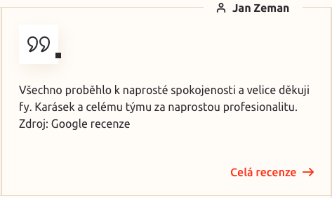 Recenze od zákazníka