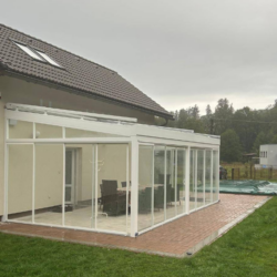 zimní zahrada na míru bílá