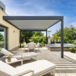 Bioklimatická pergola 6x4 cena letní foto