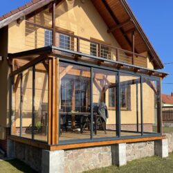 Zasklení pergoly od karáska