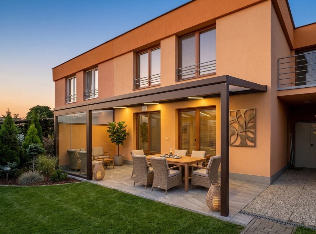 Moderní bezúdržbová hliníková pergola 6x4 jako odolná alternativa k dřevěná pergola 6x4