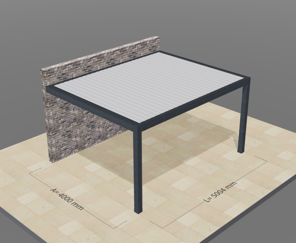 Bioklimatická pergola 5X4m