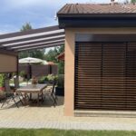 pergola se skrytým žlabem