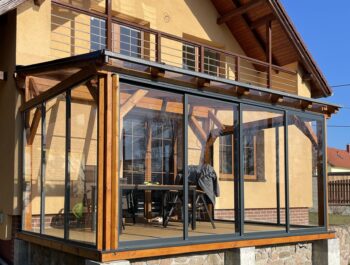 Zasklení pergoly od karáska