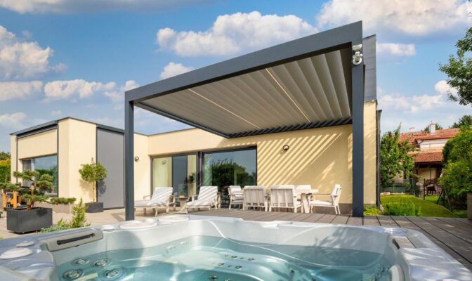 Bioklimatická pergola 6x4 cena u vířivky