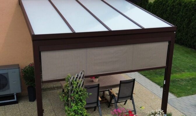 Designová hliníková pergola Karásek realizovaná na míru po celé ČR