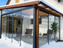 Rámové zasklení pergoly pro zimu