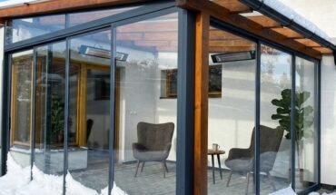 Rámové zasklení pergoly pro zimu