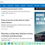 Screenshot článku z portálu Deník.cz s titulkem Terasa už není jen na léto: Stává se novým srdcem domova.