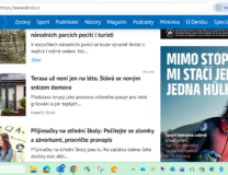 Screenshot článku z portálu Deník.cz s titulkem Terasa už není jen na léto: Stává se novým srdcem domova.
