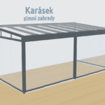 Bezrámové zasklení zimní zahrady Karásek pro maximální vizuální propustnost a moderní design.