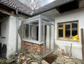 hliníková veranda se sklem