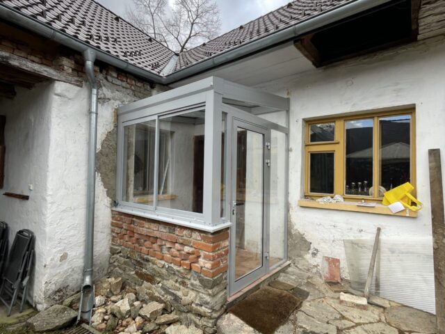 hliníková veranda se sklem