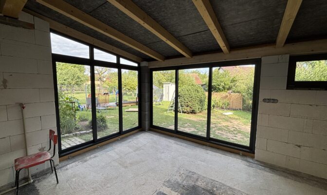 Realizace: Izolační posuvné zasklení Patio Living THERM vnitřní pohled