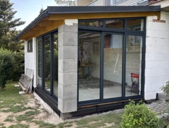 Realizace: Izolační posuvné zasklení Patio Living THERM