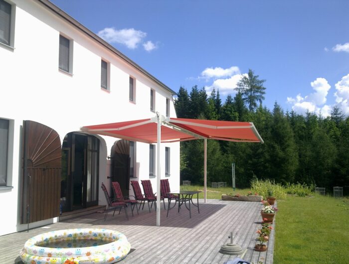 Samostatně stojící markýza Stobag Boxmobil | Karásek